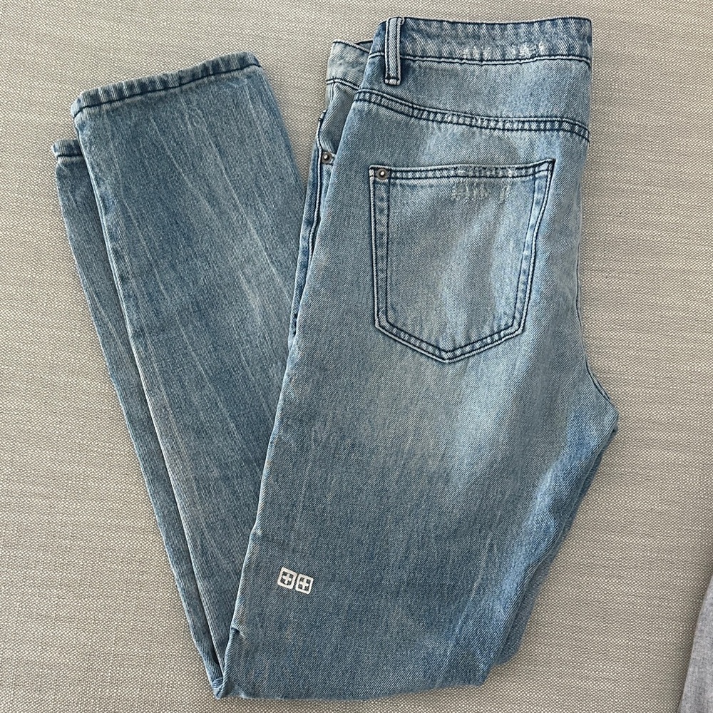 Ksubi Light Blue Slim Straight Jeans